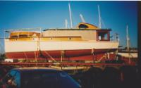 LE CYGNE ready to be shipped to Victoria in 1993