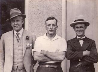 Alf Figgis, JH Whereat and Norman Wright at the 1930 Forster Cup. 