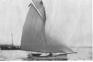 CLARA in its original yacht configuration as a gaff cutter.