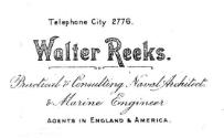 Reeks' letterhead in the  early 1900s 
