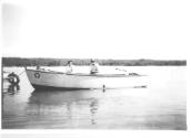 Len and Ann Ely on one of the O-Boat Hire company launches similar to O-DEAR on the Noosa River…