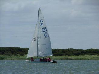 GALATEA in the 2013 Milang to Goolwa race
