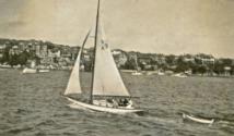 CAPRICE daysailing with its Bermudan rig sail plan