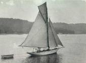 KELPIE, date unknown and possibly sailing on Pittwater