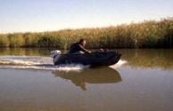 A homebuilt runabout on the Murray River