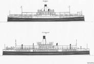 Two late 1890s designs by Walter Reeks, MANLY and KURING GAI, the vessels that established the …