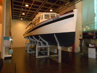 The ferry on display at WAM