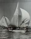 SOLVEIG at the start of a Hobart race, date unknown.