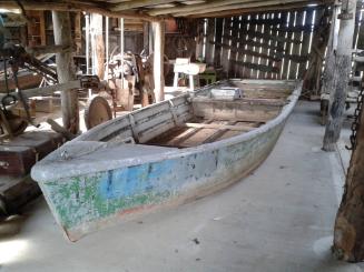 The  Lawrence Historical Society's fishing punt