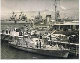 HDML 1321 along side HMAS COOTAMUNDRA in 1956