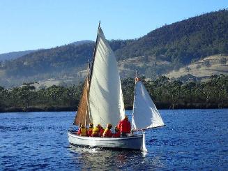 MONTY sailing in the Huon Valley