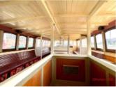 Upper deck of WANGI QUEEN looking aft from top of staircase 2020