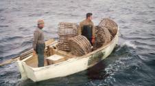 Cray Dinghy similar to Mavis Pearl heading out with cray pots