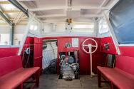 Inside of the cabin of MV Beth following restoration 2023