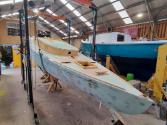 Undine at the Wooden Boat Centre Franklin Tasmania 2023