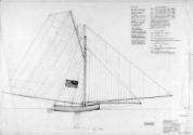 Sail Plan of  BRITANNIA  when racing late in the 1930s, drawn D Payne 1989, from published dime…