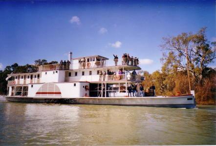 PS RUBY on the Murray  about 2004 after initial restoration work.