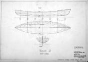 Lines plan of  KURRANULLA  drawn D Payne 2001, from the existing hull.