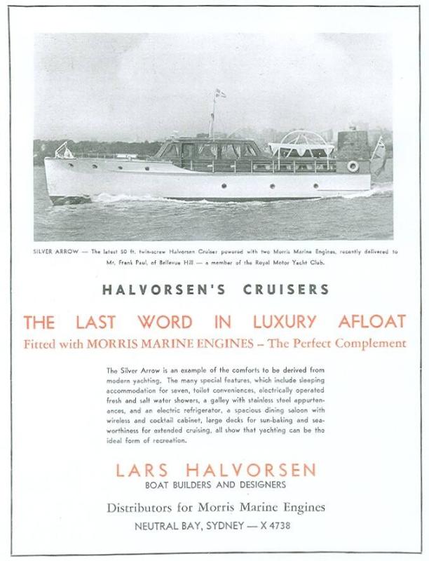advertisment for Silver Arrow taken  from the Australian Aquatic Annual 1937.
