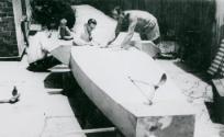 Keith Barry and friends building FIREFLY II in 1949.
