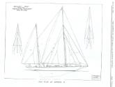 Sailplan of ARCHINA published in Australian Motor Boat and Yachting magazine at time of launchi…