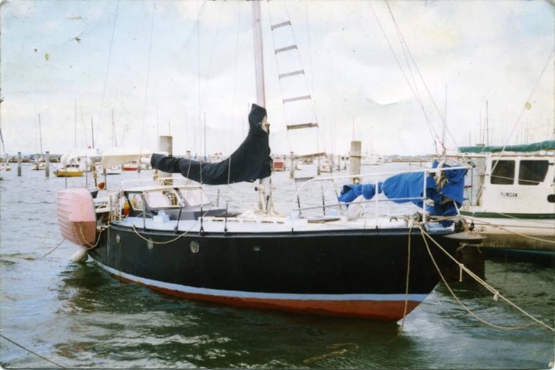 The steel yacht THURLOO in 2006.