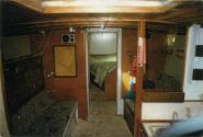 An interior view, looking forward, aboard THURLOO.