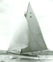JUNE BIRD around 1928, running down Sydney Harbour in a cold south easterly wind. 
