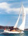 CAMILLE OF SEAFORTH on a broad reach in a north east  seabreeze on Pittwater, NSW in 2005.