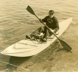 ARIES, a surf ski from the 1950s and paddled by JacK O'Brien when he pioneered early endurance …