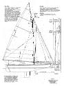 Sail plan for NERANA, drawn in 2004 from details shown on an existing undated sail plan and con…