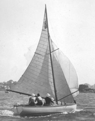 A Charlie Peel designed Jubilee class yacht  on Sydney Harbour in the late 1930s.