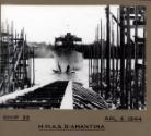 The launch of HMAS DIAMANTINA 6th April 1944 at the Walkers Ltd Maryborough yard in Queensland.