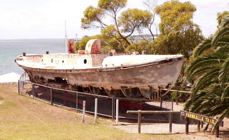 CITY OF ADELAIDE on display at the Axel Stenross Maritime Museum in South Australia.