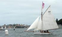 JENNY WREN crosses the line and wins its division in the March 2007 Sydney Harbour Bridge 75th …