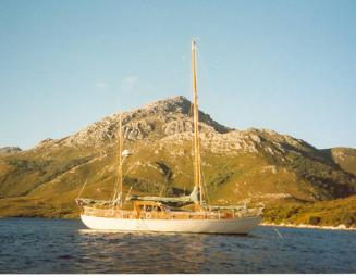 VAN DIEMAN at Port Davey, SW Tasmania in 1990.