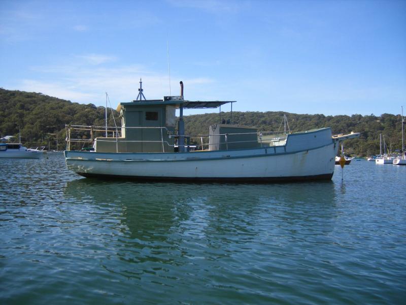 JEANNIE T in 2007, now a sturdy motor cruiser.