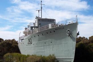 HMAS WHYALLA is now landlocked and on display in its original configuration at Whyalla Maritime…