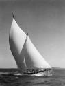 A glorious image from the 1950s of PAVANA with all sail set on its large schooner rigged sailpl…