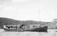 This image of KRAIT during wartime shows the vessel at Refuge Bay and Camp X  in mid-January 19…