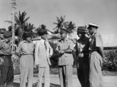Cdr Naoomi Suzuki, Commander of Japanese forces on Ocean Island surrendered to Bigadier JR Stev…