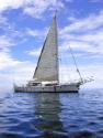 TALLAROOK in 2007 with its sloop rig, acting as a dive vessel on the Great Barrier Reef off Que…