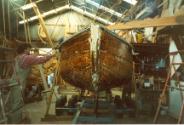 Two wider planks were added to raise the topsides when ROONA sailed north to Victoria.