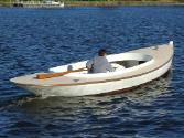 A good view of the oval cockpit and elegant counter stern on JEANARA