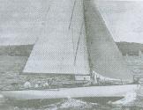 STRUEN MARIE at the start of the 1951 Sydney to Hobart yacht race.