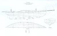 Lines plan of MALLANA drawn in 2008 by David Payne from dimensions lifted from the yacht.