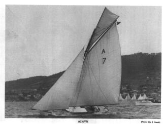 ALWYN off Sandy Bay, Hobart in 1926