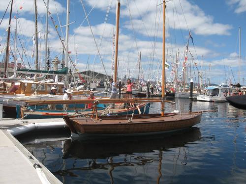 TASSIE II on display at the 2007 Australian Wooden Boat Festival in Hobart, Tasmania