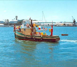 SYDPORT dressed for a heritage parade in the late 1990s