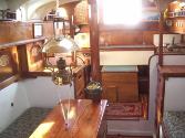 A view aft of the interior aboard NELL GWYN